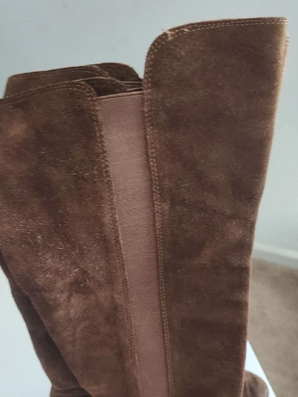 Steve Madden Giselle  Brown Suede Knee-High Women's Boots